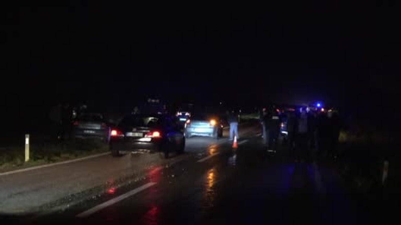 Taşköprü'de yola çıkan büyükbaşla çarpışma: sürücü yaşamını yitirdi