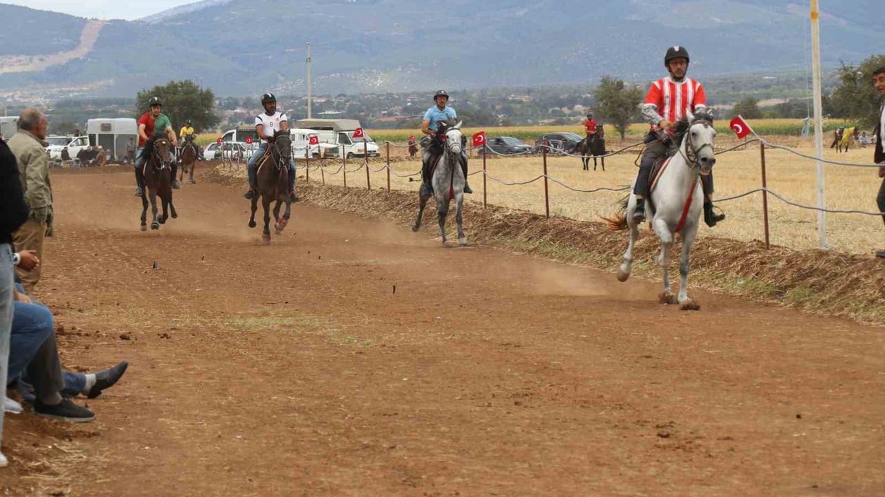 Tavas'ta at tutkusu: Kızılcabölük rahvan yarışlarında büyük çekişme