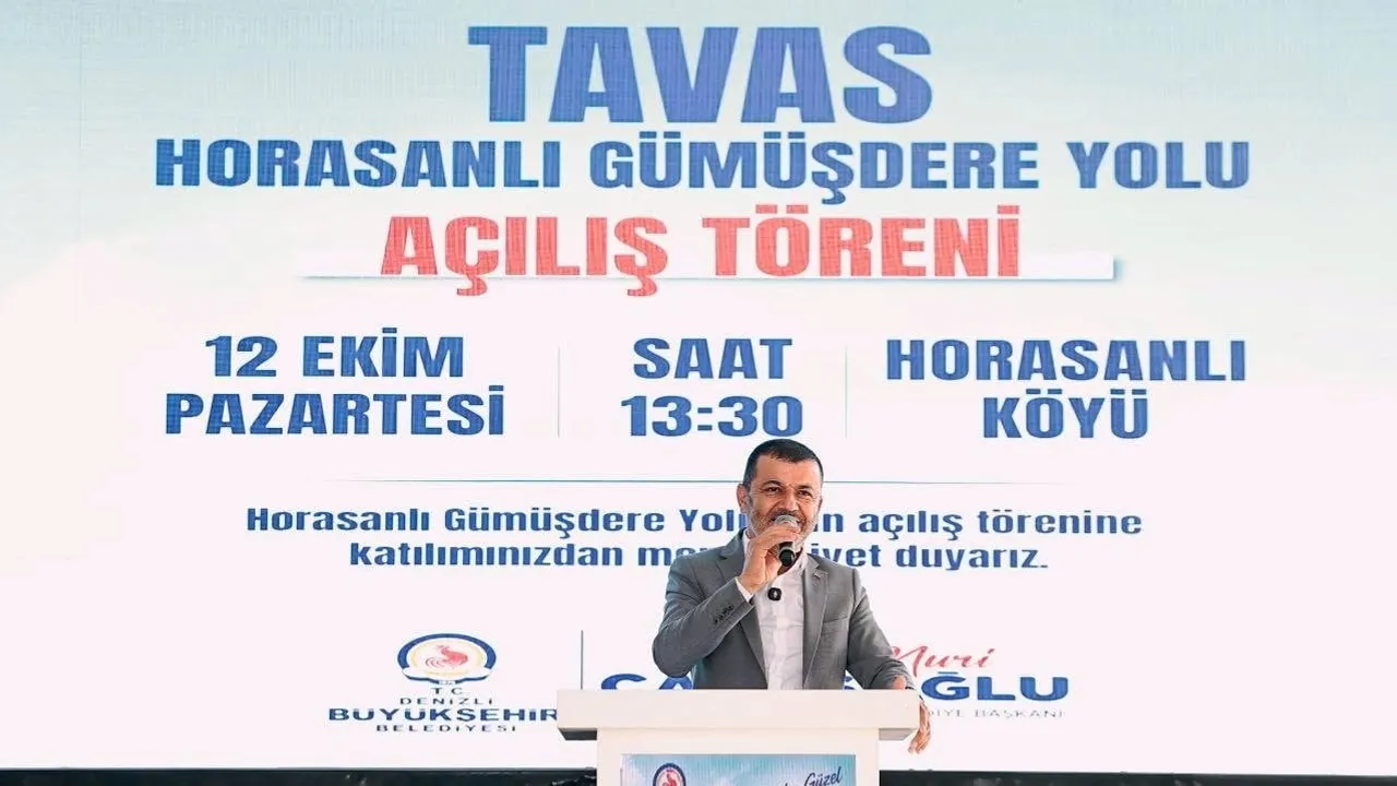 Tavas'ta güvenli ulaşım: Horasanlı-Gümüşdere yolu hizmete açıldı