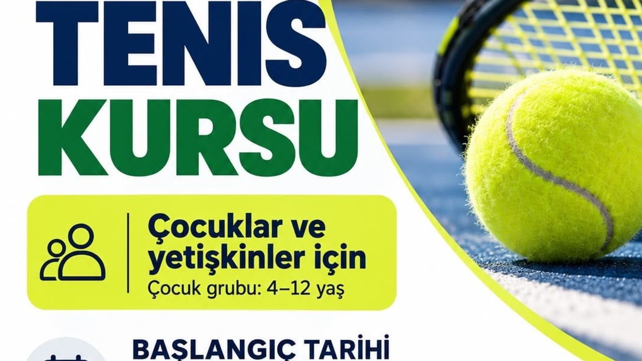 Tenise ilk adım Bodrum'da: ücretsiz kurslar Torba kortlarında başlıyor