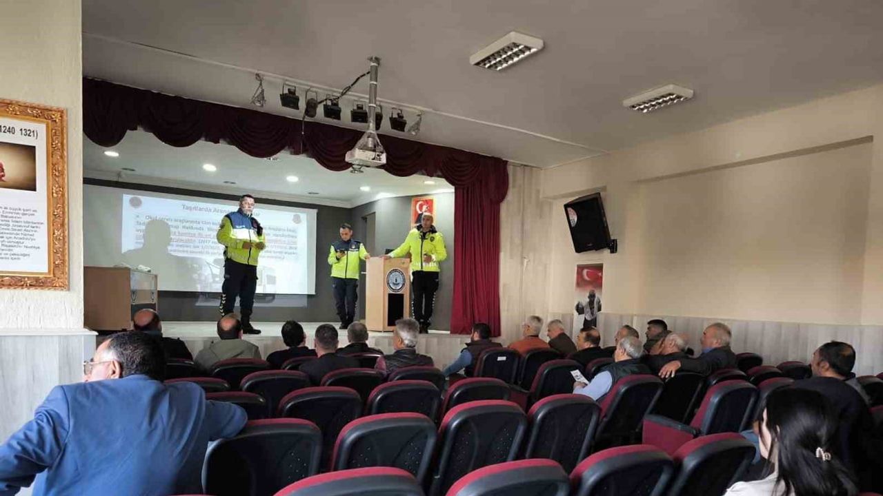 Tomarza'da servis şoförlerine yönelik kapsamlı öğrenci güvenliği eğitimi başlatıldı