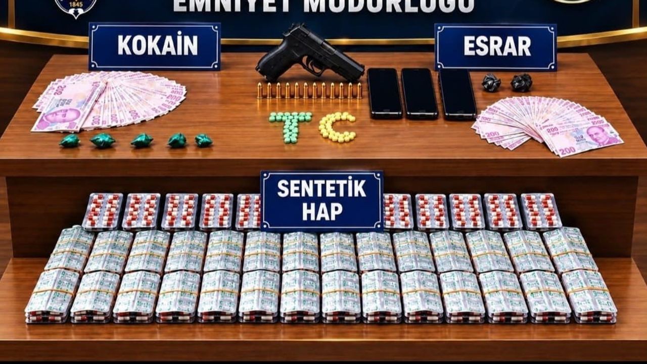 Torbacı operasyonunda çok sayıda sentetik ecza ve 4 tutuklama