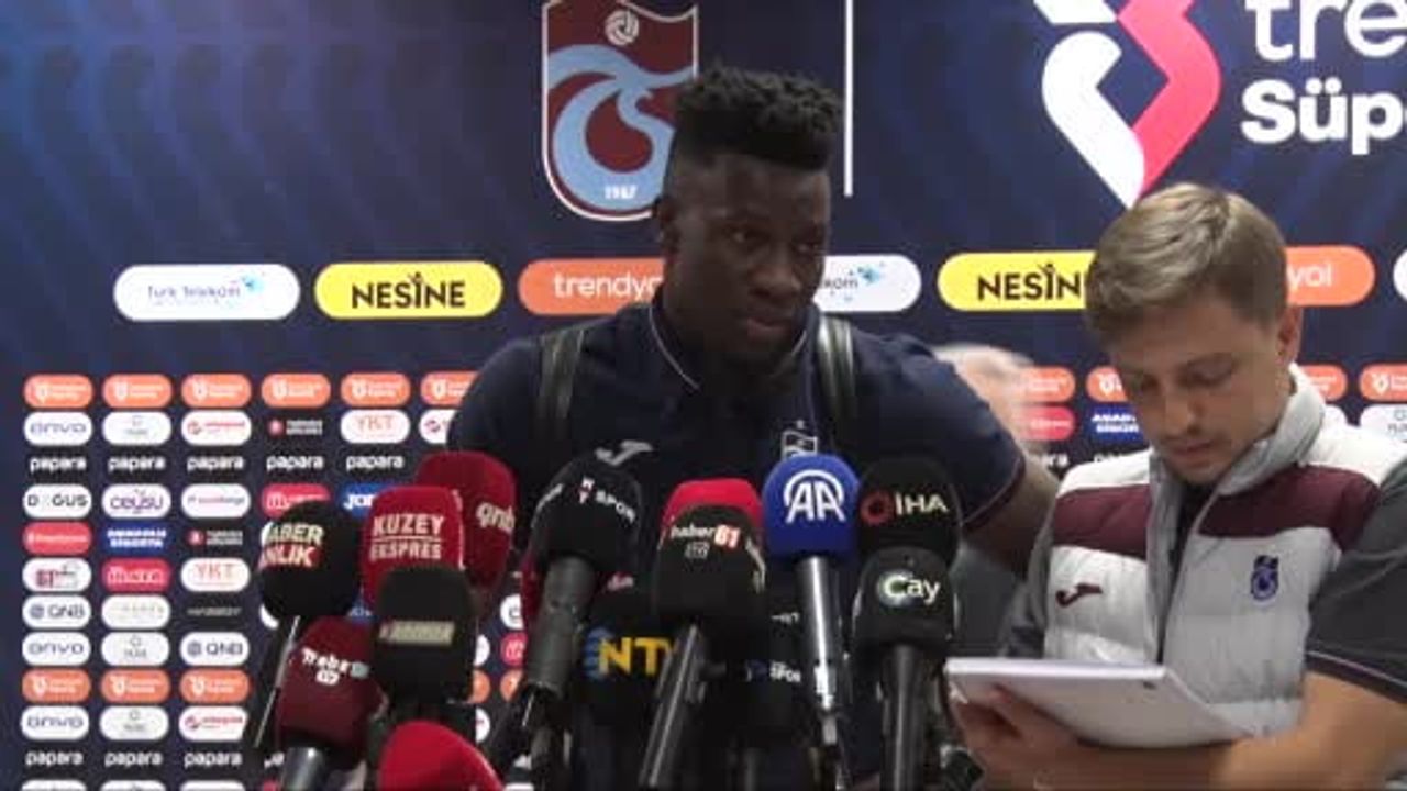 Trabzonspor'da Onana'dan sezon sonunda armağan sözü