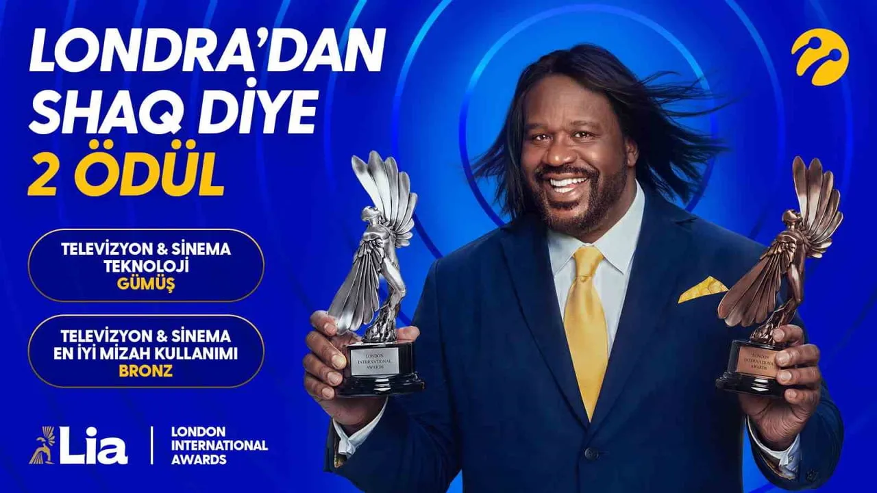 Turkcell'in shaq kampanyası LIA'dan teknoloji ve mizah ödülleriyle döndü