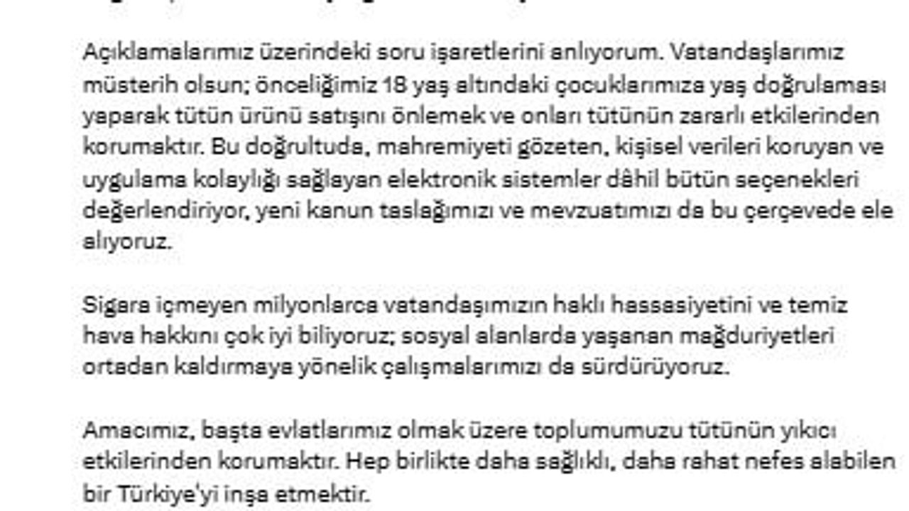 Tütünle mücadele yeniden gençleri koruma eksenine oturtuldu