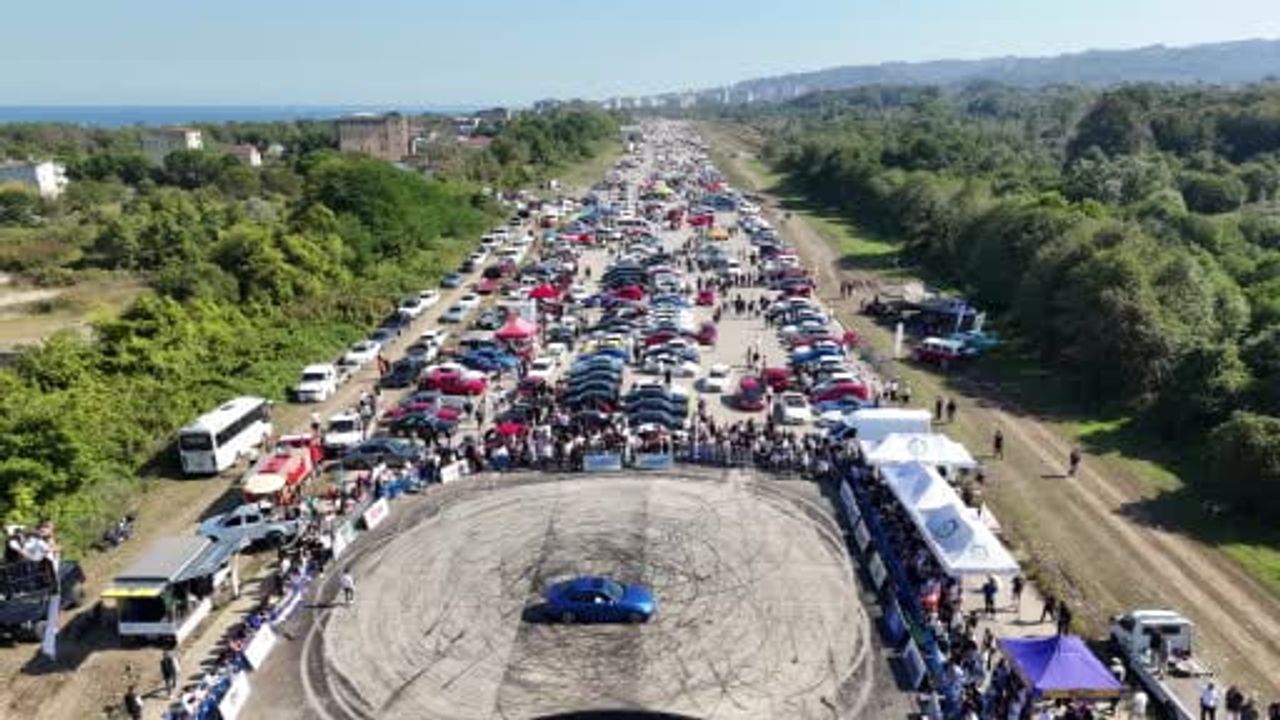 Ünye'de motor sesi ve drift tutkusunun buluşması