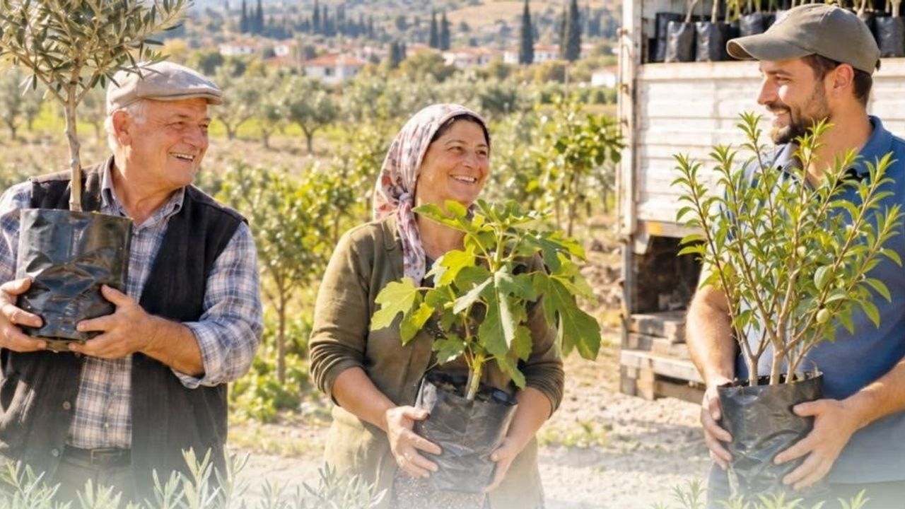 Üreticiye üçlü destek: zeytin, incir ve badem fidanı başvuruları sürüyor