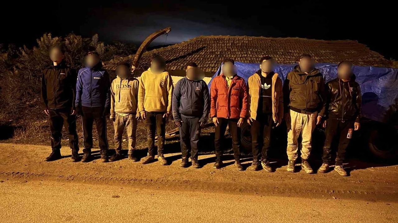 Uzunköprü'de gece devriyesinde 9 düzensiz göçmen tespit edildi