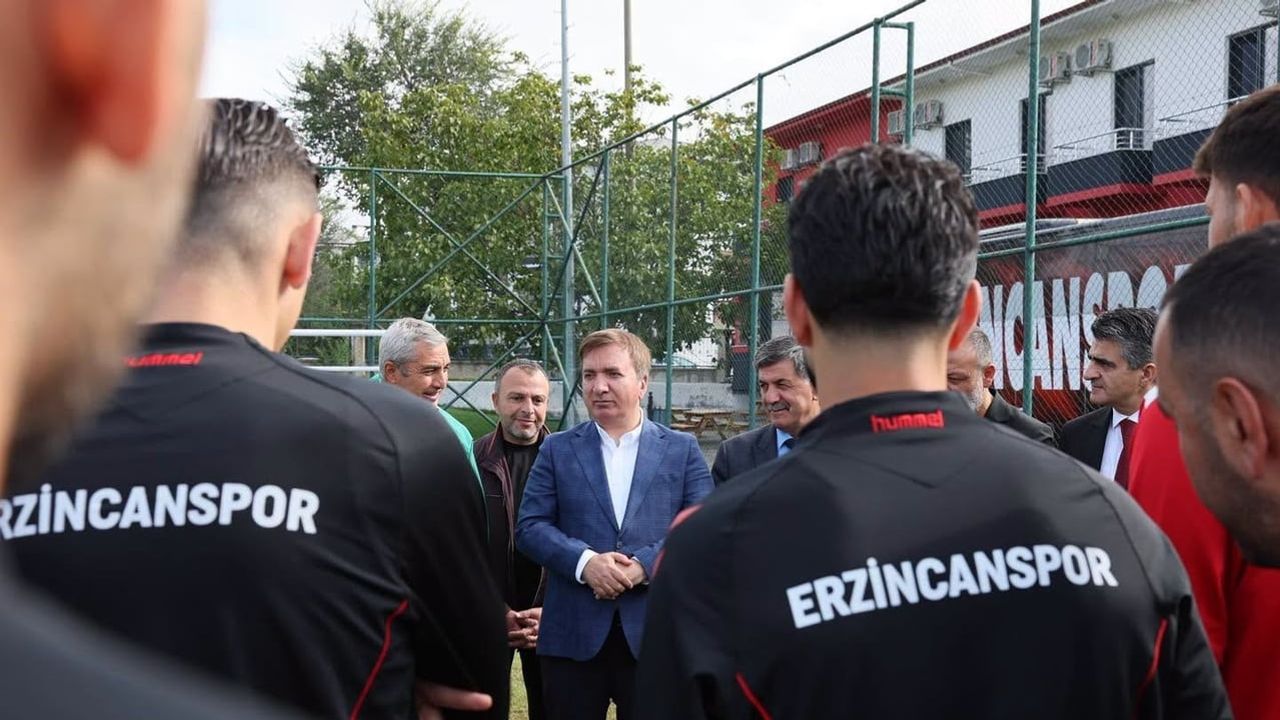 Vali Aydoğdu'dan Erzincanspor'a moral ziyareti