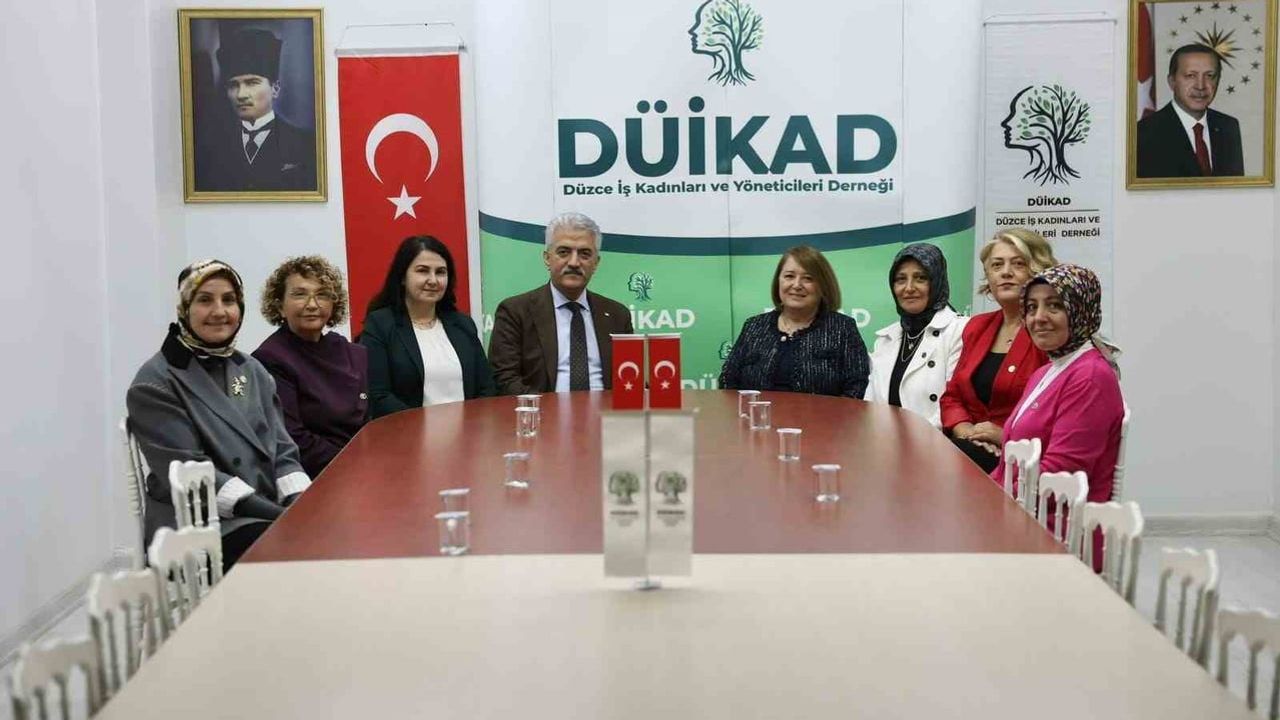 Valilikten DÜİKAD'a iadei ziyaret: iş kadınlarının kent ekonomisindeki rolü konuşuldu