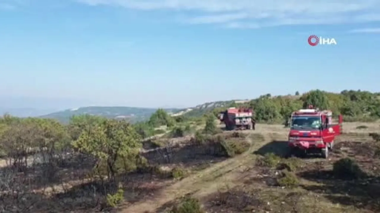 Vezirhan'da bahçe temizliği alevlere döndü: 2 hektar zarar