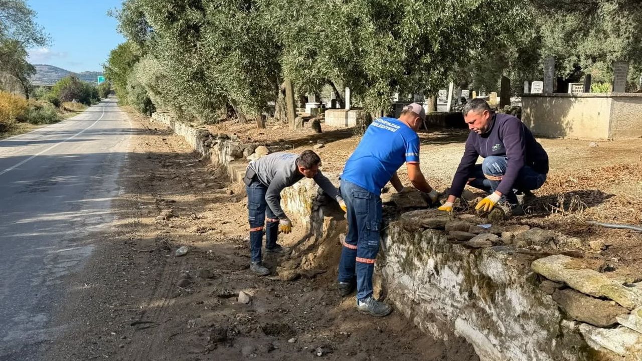 Yenipazar'da Donduran mezarlığında yenileme ecdadın emaneti koruma altına alınıyor