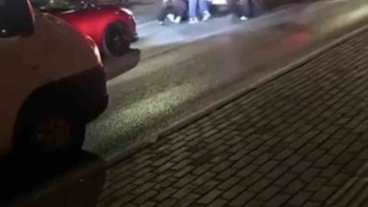 Yıldırım'da sokağı harekete geçiren aile kavgası kamerada