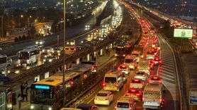 İstanbul'da ara tatil başlangıcında akşam trafiği yüzde 85'e yükseldi