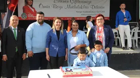 Malkara'da SMA hastası 3,5 yaşındaki Hulusi Sert için kampanya tamamlandı, mavi balonlarla kutlama