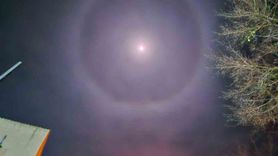 Muratlı semalarında 22° Ay Halesi görüldü