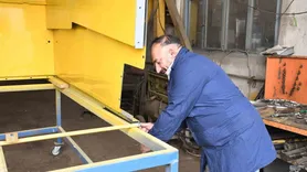 Yerköy’de biçerdöver ustaları hasat sezonu öncesi bakım çalışmalarını tamamlıyor