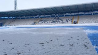Kazım Karabekir Stadı, Erzurumspor FK ve Iğdır FK Maçı için Hazırlanıyor