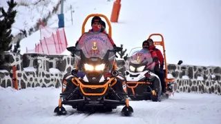 Palandöken Kayak Merkezi'nde Yasaklı Bölgedeki Snowboardcuya Ceza Verildi