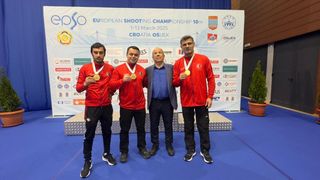 Milli Atıcılar Avrupa Şampiyonası'nda Altın Madalya Kazandı