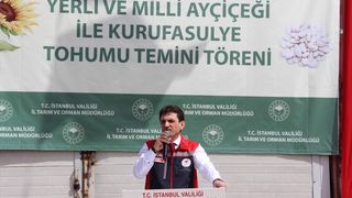 Silivri'de Ayçiçeği ve Kuru Fasulye Tohum Temini Töreni Düzenlendi