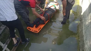 Mersin'de Sulama Kanalına Düşen Kişi İtfaiye Tarafından Kurtarıldı