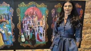 Sinem Kurt'un 'Boyutlar Arası Yolculuk 'Toprak Ana-Kara'' Sergisi Fişekhane'de Açıldı