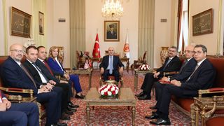 TBMM Başkanı Numan Kurtulmuş, KKTC Heyetini Kabul Etti