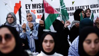İstanbul'da Küresel Gazze Yürüyüşü Düzenlendi