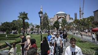 Kurban Bayramı'nda İstanbul'un Tarihi Yarımadası'nda Ziyaretçi Yoğunluğu