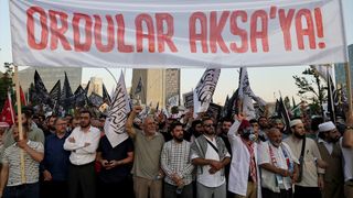 Ankara'da Gazze İçin Protesto Yürüyüşü Düzenlendi