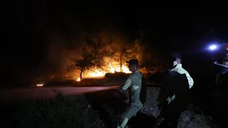 Bursa'da Gürsu ve Kestel Arasındaki Orman Yangınına Müdahale Devam Ediyor
