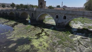 Tunca Nehri'nde Kuraklık Nedeniyle Su Akışı Tehlikeye Girdi