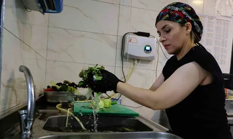 Antalya Büyükşehir EKDAĞ Tesislerinde Sebze ve Meyveler Ozonla Dezenfekte Ediliyor