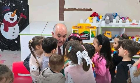 Emirdağ İlçe Milli Eğitim Müdürü Gürkan Emeksiz Merkez Anaokulunu Ziyaret Etti