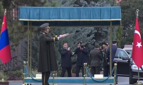 Genelkurmay Başkanı Bayraktaroğlu, Moğolistan Genelkurmay Başkanı Ganyamba Sunrevi'yi kabul etti