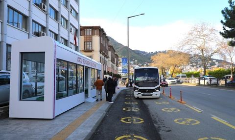 Ordu'da akıllı ve kapalı duraklarla toplu ulaşımda konfor ve teknoloji