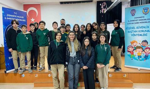 Osmaniye'de öğrenci ve öğretmenlere kişisel güvenlik ve suçtan korunma eğitimi