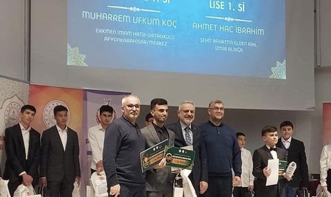 Kur’an-ı Kerim’i Güzel Okuma Yarışmasında Ege Bölge Birincisi Aliağa’dan