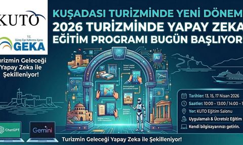 KUTO'da '2026 Turizminde Yapay Zeka Eğitim Programı' bugün başlıyor