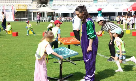 Nilüfer 24. Uluslararası Spor Şenlikleri'nde minikler parkurlarda yarıştı