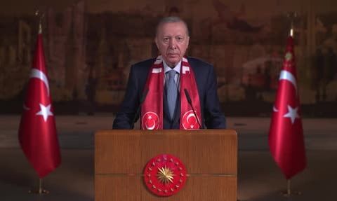 Cumhurbaşkanı Erdoğan'dan A Milli Takım'a destek mesajı