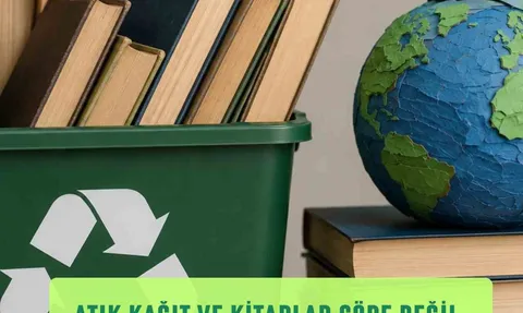 Marmaris’te atık kağıt ve kitaplar geri dönüşüme kazandırılıyor