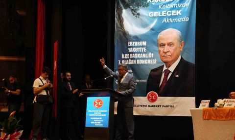 MHP Yakutiye ilçe kongresi yapıldı: Sinan Demir yeniden başkan