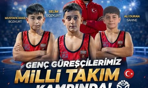 Kozan'dan milli düzeye: üç genç güreşçi kamp kadrosunda