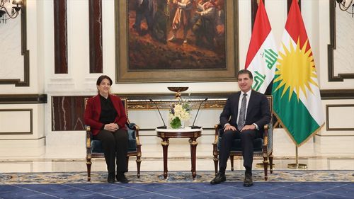 DEM Parti Heyeti Erbil'de IKBY Başkanı Neçirvan Barzani ile Görüştü