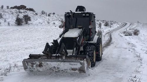 Elazığ'da 59 Yerleşim Yerinin Yolu Kar Sebebiyle Kapandı