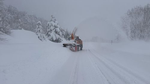 Kastamonu'da Kar Yağışı Ulaşımı Olumsuz Etkiliyor