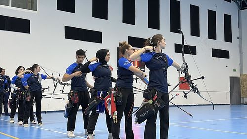 Samsun'da Okçuluk Salon Milli Takım Kampı Devam Ediyor