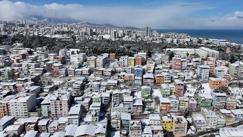 Samsun'un Renkli Evleri Karla Kaplandı